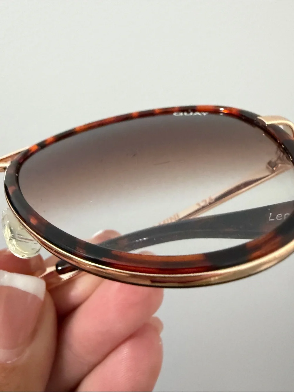 Quay Australia All In Mini Aviator Style Sunglasses Sunnies Tortoiseshell VGUC